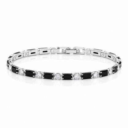 Hip Hop Tennis Zircon Chain Bracelet for Men and Women, Simple Fashion Jewelry