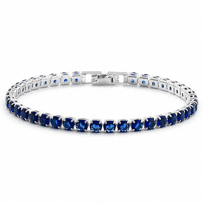 Hip Hop Tennis Zircon Chain Bracelet for Men and Women, Simple Fashion Jewelry