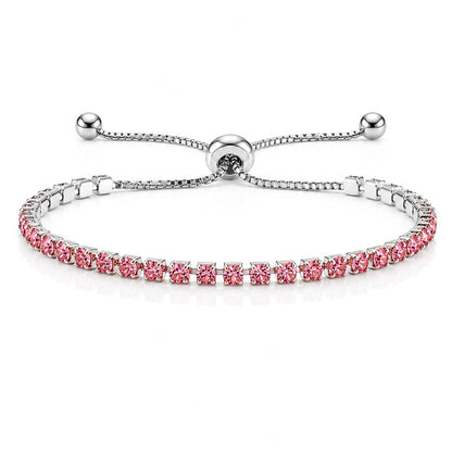 Hip Hop Tennis Zircon Chain Bracelet for Men and Women, Simple Fashion Jewelry