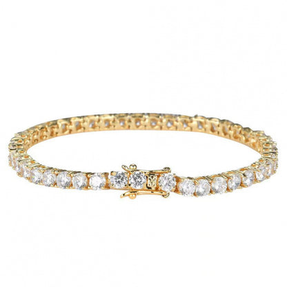 Hot selling tennis bracelet, high sparkling white zircon bracelet, silver jewelry, high-end feel, light luxury jewelry accessories