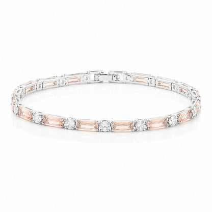 Hip Hop Tennis Zircon Chain Bracelet for Men and Women, Simple Fashion Jewelry