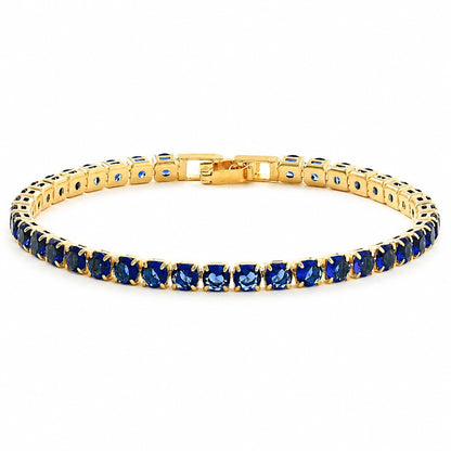 Hip Hop Tennis Zircon Chain Bracelet for Men and Women, Simple Fashion Jewelry