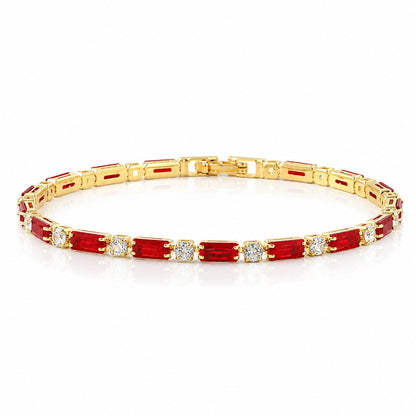 Hip Hop Tennis Zircon Chain Bracelet for Men and Women, Simple Fashion Jewelry