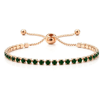Hip Hop Tennis Zircon Chain Bracelet for Men and Women, Simple Fashion Jewelry