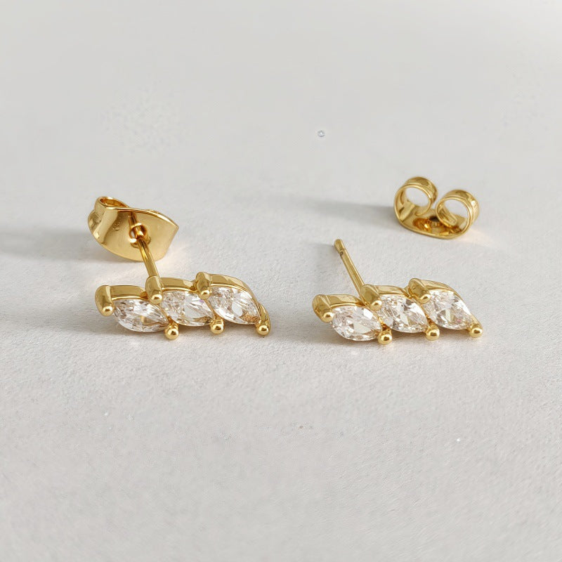 Marquise Zircon Minimalist Elegant Design for Women Delicate Ear Jewelry Unique Style