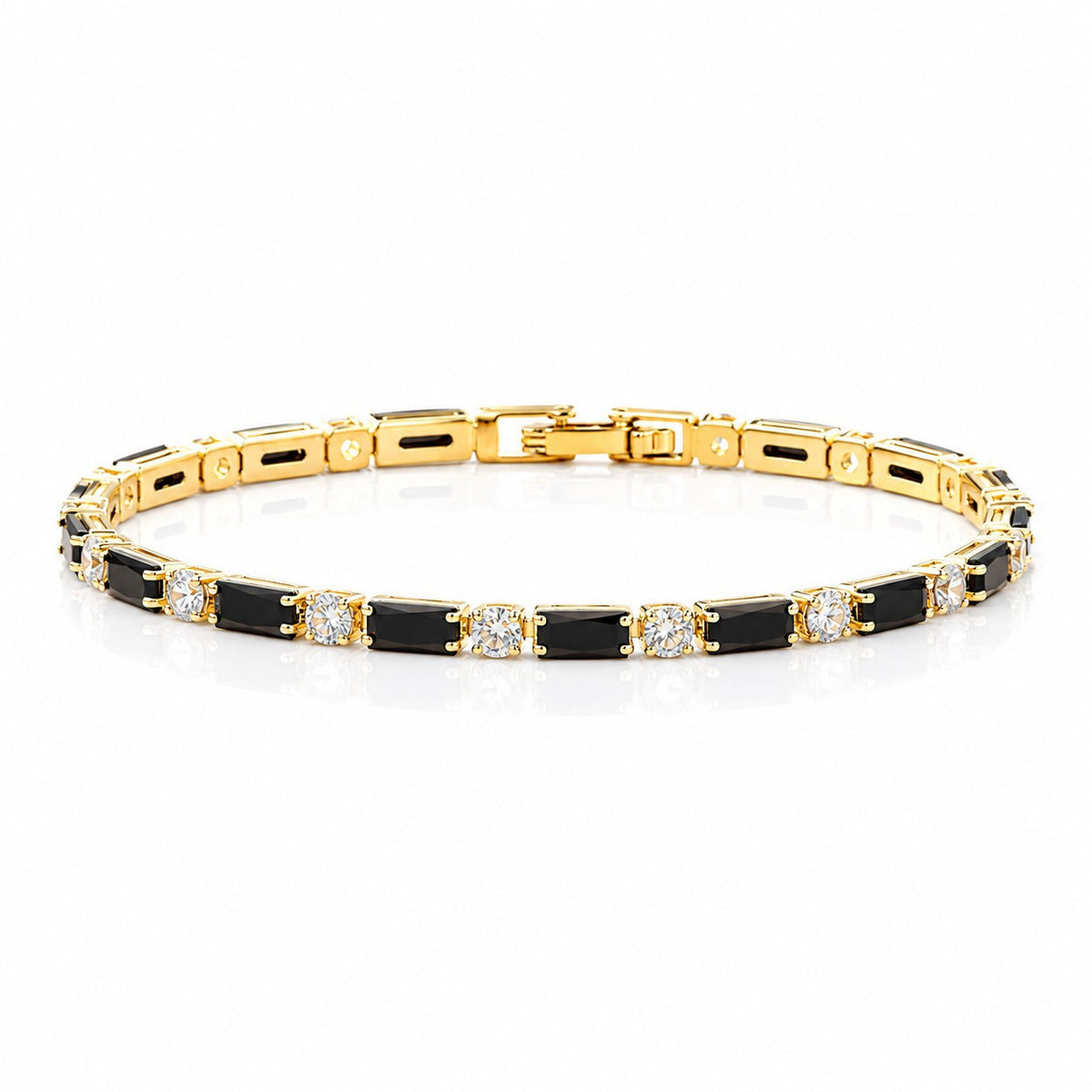 Hip Hop Tennis Zircon Chain Bracelet for Men and Women, Simple Fashion Jewelry