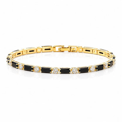 Hip Hop Tennis Zircon Chain Bracelet for Men and Women, Simple Fashion Jewelry