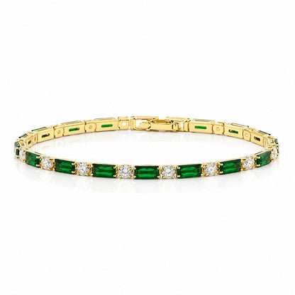 Hip Hop Tennis Zircon Chain Bracelet for Men and Women, Simple Fashion Jewelry