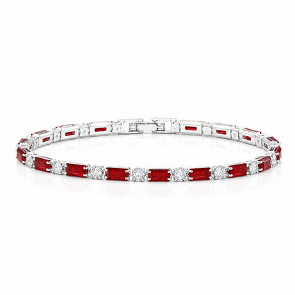 Hip Hop Tennis Zircon Chain Bracelet for Men and Women, Simple Fashion Jewelry