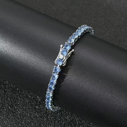 Luxury Tennis Bracelet with Full Zirconia, Single and Double Row Pave CZ Bracelet for Men and Women