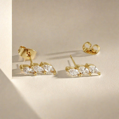 Marquise Zircon Minimalist Elegant Design for Women Delicate Ear Jewelry Unique Style