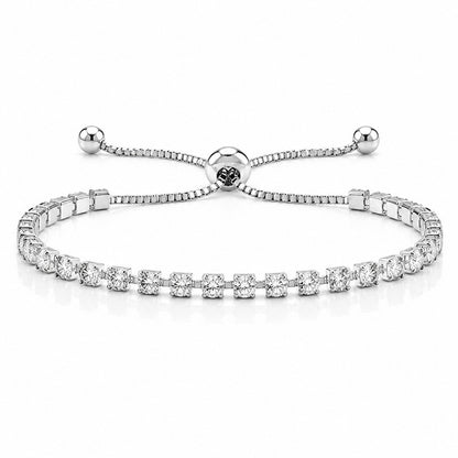 Hip Hop Tennis Zircon Chain Bracelet for Men and Women, Simple Fashion Jewelry